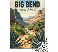 1000-Piece Jigsaw Puzzle for Adults, Big Bend National Park, 38x26cm/1000pcs, Shared Puzzle Activity, Weekend Leisure And Time Together