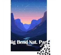 1000 Piece Jigsaw Puzzle for Adults, Big Bend National Park at Night
