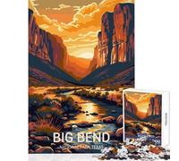 1000 Piece Jigsaw Puzzle for Adults Big Bend National Park Fun Interactive Family Experience Wonderful Holiday Giftsing Choice (38x26cm)