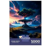 1000 Piece Jigsaw Puzzle for Adults Big Tree Puzzles for Adults Relaxing Games Pattern Assembly for Is Ideal As A Gift 38x26cm/1000pcs