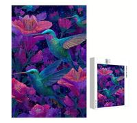 1000 Piece Jigsaw Puzzle for Adults, Bird & Flower Premium Wooden Puzzles with Poster, Classic Cut, Interlocking Pieces for Home Decor & Mindfulness 30 x 20 in - Aged 14+ Only (Not a Toy) P3#837