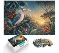 1000 Piece Jigsaw Puzzle for Adults, Bird in Lush Nighttime Forest | For adult puzzle fans at Christmas: 1000-piece jigsaw puzzle for adults offers 1000 pieces for the Christmas break.