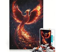 1000 Piece Jigsaw Puzzle for Adults Bird Phoenix Fantasy Fire, Practical Game, Stress Reliever, Deal As Gifts for The Whole Family 50x75cm