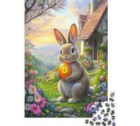 1000 Piece Jigsaw Puzzle for Adults, Bitcoin Rabbit Hole BTC Crypto