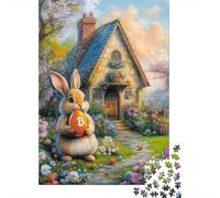 1000 Piece Jigsaw Puzzle for Adults, Bitcoin Rabbit Hole Easter Bunny