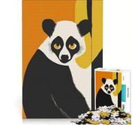 1000 Piece Jigsaw Puzzle for Adults Black And White Lemur, Practical Game, Stress Reliever, Deal As Gifts for The Whole Family 38x52cm
