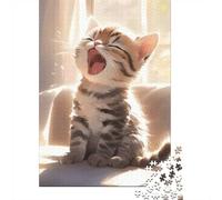 1000 Piece Jigsaw Puzzle for Adults, Blissful Cat Whiskers