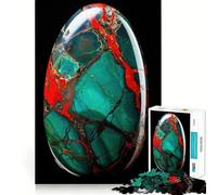 1000 Piece Jigsaw Puzzle for Adults Bloodstone Healing Crystal Clean Edge Game, Logic Skill Play, Idle Play Game, Xmas Art Display (38x26cm)