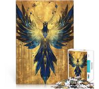 1000 piece jigsaw puzzle for adults Blue and Golden Phoenix Front Made of cardboard,for age 14+ Analysis and logic Difficult Hard Gifts for Women Men 。size:26x38cm/10.24x14.96inch