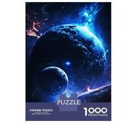 1000 Piece Jigsaw Puzzle for Adults Blue Outer Space Adult Jigsaw Puzzle Toy Wall Decor Precision Cutting Unique Gifts for Birthday And Christmas 38x26cm/1000pcs