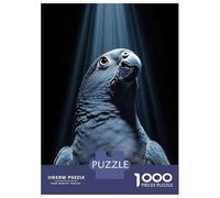 1000 Piece Jigsaw Puzzle for Adults Blue Parrot Portrait with Dramatic Lighting Jigsaw Toy Wall Decor Difficult Hard Unique Gifts for Birthday And Christmas 70x50cm/1000pcs