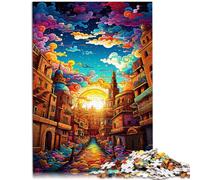 1000 Piece Jigsaw Puzzle for Adults Bologna Spain Brain Teaser Puzzle 26x38cm Birthday Present Gifts Wall Art for ages 14+