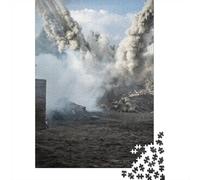 1000-Piece Jigsaw Puzzle for Adults, Bomb Nuclear Explosion, 70x50cm/1000pcs; A Rewarding Project to Return To; Smooth White Cardboard Pieces
