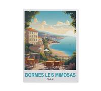 1000 Piece Jigsaw Puzzle for Adults，Bormes-les-Mimosas Var，Paper Puzzle - for Adults Teens Educational Toys Gifts（38x26cm）-GP39
