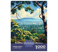 1000 Piece Jigsaw Puzzle for Adults, Bosque De Chapultepec, Mexico City Artwork, Indoor Entertainment, Christmas Family Activity, Pieces, 52x38cm/1000pcs