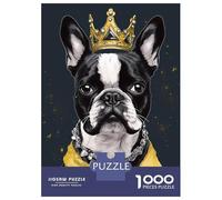 1000 Piece Jigsaw Puzzle for Adults Boston Terrier Dog Jigsaw Toy Wall Decor Difficult Hard Unique Gifts for Birthday And Christmas 38x26cm/1000pcs