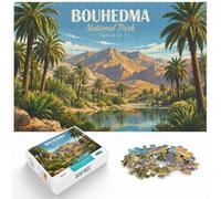 1000 Piece Jigsaw Puzzle for Adults, Bouhedma National Park, Tunisia Poster | For a useful gift beyond Christmas Day: Adult jigsaw puzzle with 1000 pieces turns winter leisure into a focused activity.