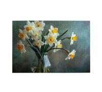 1000 Piece Jigsaw Puzzle for Adults,Bouquet of Daffodils, Puzzles with Letters on Back, Challenging Puzzle for Game Night Home Décor, 19.7 x 29.5