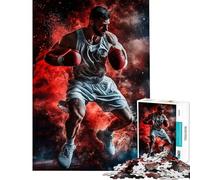 1000 Piece Jigsaw Puzzle for Adults Boxer in Action Jigsaw 1000 Piece Toy Wall Decor Stress Reliever Birthday Present,Travel Gifts, (38x26cm)