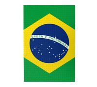 1000 Piece Jigsaw Puzzle for Adults,Brazilian Flag, Puzzles with Letters on Back, Challenging Puzzle for Game Night Home Décor, 19.7 x 29.5