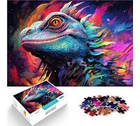 1000 Piece Jigsaw Puzzle for Adults bright chameleon Brain Teaser Puzzle 26x38cm Birthday Present Gifts Wall Art for teenager Age 14+