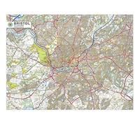 1000 Piece Jigsaw Puzzle for Adults Bristol City Map detailed with all Local Roads