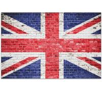 1000 Piece Jigsaw Puzzle for Adults, British Flag on the Wall, Educational Games, Home Decoration, 26 x 38 cm