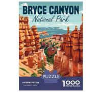 1000 Piece Jigsaw Puzzle for Adults, Bryce Canyon National Park Artwork, Stress Relief Activity, Christmas Puzzle Collection, Pieces, 70x50cm/1000pcs