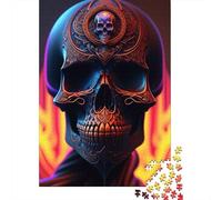 1000 Piece Jigsaw Puzzle for Adults, Burn Skull, 38x26cm/1000pcs, Puzzle Lover Present, Winter Home Activity And Quiet Weekends
