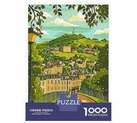 1000 Piece Jigsaw Puzzle for Adults, Buxton Town Landscape Artwork, Creative Leisure Activity, Winter Indoor Entertainment, Precision Cut Pieces, 70x50cm/1000pcs