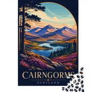 1000-Piece Jigsaw Puzzle for Adults, Cairngorms Scotland Landscape Poster, 70x50cm/1000pcs, Screen-Free Family Time, Weekend Leisure And Weekend Downtime