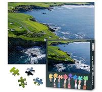 1000 Piece Jigsaw Puzzle for Adults California Coastal Art Pebble Beach Golf Course Scenic Ocean View Landscape Wall Decor Puzzle 27.5x19.7 Inches Home Office Gift