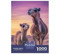 1000 Piece Jigsaw Puzzle for Adults Camel And Calf at Sunset Jigsaws for Adults Family Game Analysis And Logic Difficult And Challenge 70x50cm/1000pcs