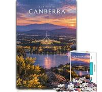 1000 Piece Jigsaw Puzzle for Adults, Canberra Parliament House Sunset | For rainy days and slower weekends: Adult jigsaw puzzle with 1000 pieces offers a rewarding way to unwind at home.
