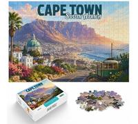 1000 Piece Jigsaw Puzzle for Adults, Cape Town South Africa Mosaic Art | For quiet Christmas days: Adult jigsaw puzzle with 1000 pieces works well for shared time during the holidays.