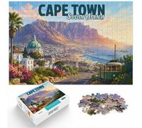 1000 Piece Jigsaw Puzzle for Adults, Cape Town South Africa Mosaic Art | For shared winter evenings: Adult jigsaw puzzle with 1000 pieces; for winter leisure at home with the complete challenge to.