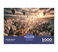 1000 Piece Jigsaw Puzzle for Adults Cappadocia Balloons Adventure Teenager Puzzles Relaxing Games Enhance Memory Unique Gifts for Birthday And Christmas 52x38cm/1000pcs