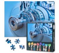 1000 Piece Jigsaw Puzzle for Adults Car Transmission Art Automotive Motor Details Mechanical Engineering Diagram Intricate Vehicle Parts Puzzle for Man Cave and Garage Decor 27.5x19.7 Inch