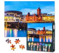 1000 Piece Jigsaw Puzzle for Adults Cardiff Skyline Puzzles Rompecabezas Para Adultos Difficult Challenging Puzzles 50x70cm