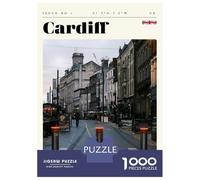 1000 Piece Jigsaw Puzzle for Adults, Cardiff Wales Travel Art Artwork, Creative Leisure Activity, Winter Indoor Entertainment, Precision Cut Pieces, 70x50cm/1000pcs
