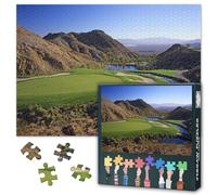 1000 Piece Jigsaw Puzzle for Adults Cascata Golf Course Las Vegas Nevada Wall Art Premium Red Rock Canyon Landscape Challenging Puzzle Game for Home or Office Decor 27.5x19.7 Inches