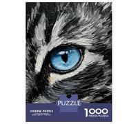1000 Piece Jigsaw Puzzle for Adults Cat Eye Painting Puzzles for Adults Toy Wall Decor Presents for Women Difficult And Challenge 38x26cm/1000pcs