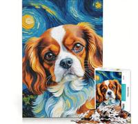 1000 Piece Jigsaw Puzzle for Adults Cavalier King Charles, Anti-Stress Toys, Difficult Challenge, Deal As Gifts for The Whole Family 50x75cm