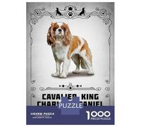 1000 Piece Jigsaw Puzzle for Adults Cavalier King Charles Span Jigsaw Toy Wall Decor Difficult Hard Unique Gifts for Birthday And Christmas 70x50cm/1000pcs
