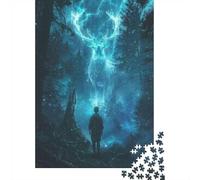 1000 Piece Jigsaw Puzzle for Adults, Celestial Deer Phantom