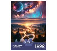 1000 Piece Jigsaw Puzzle for Adults Celestial Dreamscape Dawn Adult Jigsaw Puzzle Toy Wall Decor Precision Cutting Unique Gifts for Birthday And Christmas 38x26cm/1000pcs