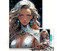1000 Piece Jigsaw Puzzle for Adults Celestial Elegance Sharp Cut Craft Problem Solve Fun Idle Time Game Xmas Art Display (50x75cm)