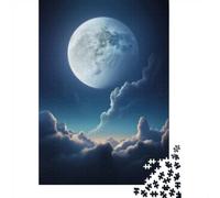 1000 Piece Jigsaw Puzzle for Adults, Celestial Moon In The Sky, 38x26cm/1000pcs, Winter Indoor Activity, Focused Screen-Free Time And Time at Home