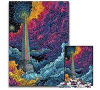 1000 Piece Jigsaw Puzzle for Adults Celestial Obelisk Splitting Puzzle Learning Educational Toys,is Ideal As Gifts for The Whole Family for Ages 14+ 26X38CM