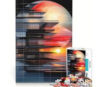 1000 Piece Jigsaw Puzzle for Adults Celestial Structures, Brain Teaser Game, Precision Cutting, Artists Collection, Fine Art 50x75cm
